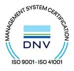 DNV sertifikavimo ženklas: ISO 9001 ir ISO 14001